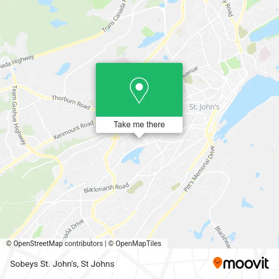 Sobeys St. John's map