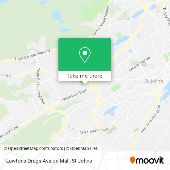 Lawtons Drugs Avalon Mall map