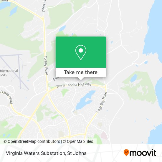 Virginia Waters Substation map