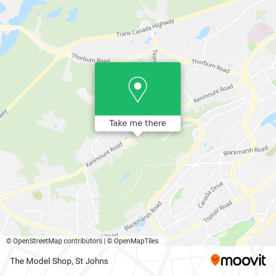 The Model Shop map