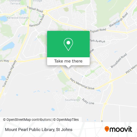 Mount Pearl Public Library map