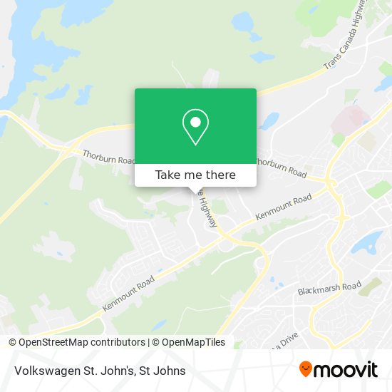 Volkswagen St. John's map