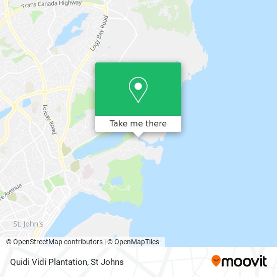 Quidi Vidi Plantation map