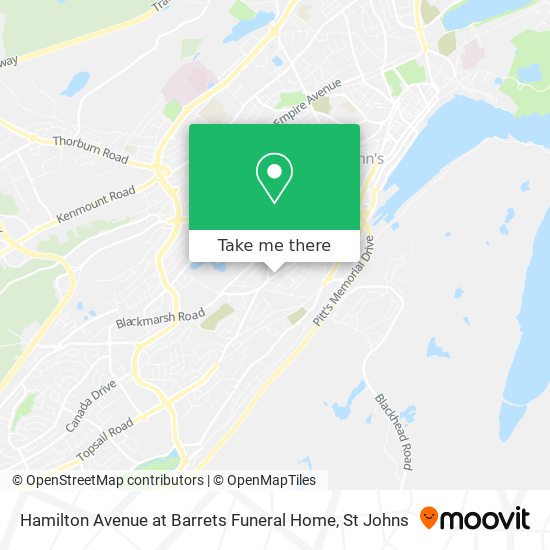 Hamilton Avenue at Barrets Funeral Home plan