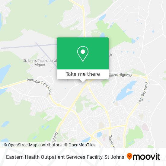 Eastern Health Outpatient Services Facility map