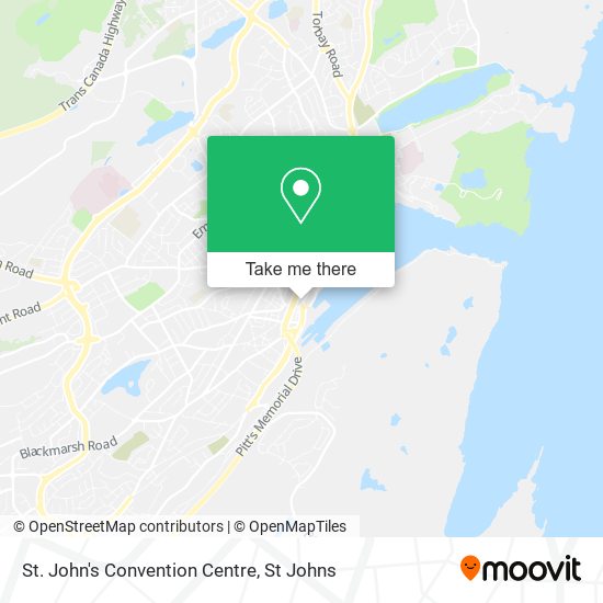 St. John's Convention Centre map