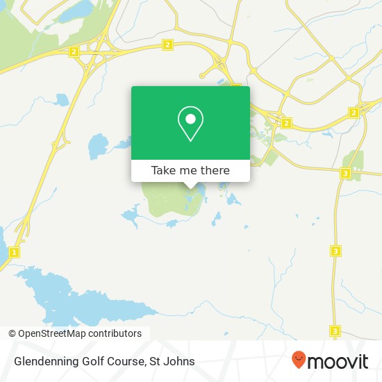 Glendenning Golf Course map