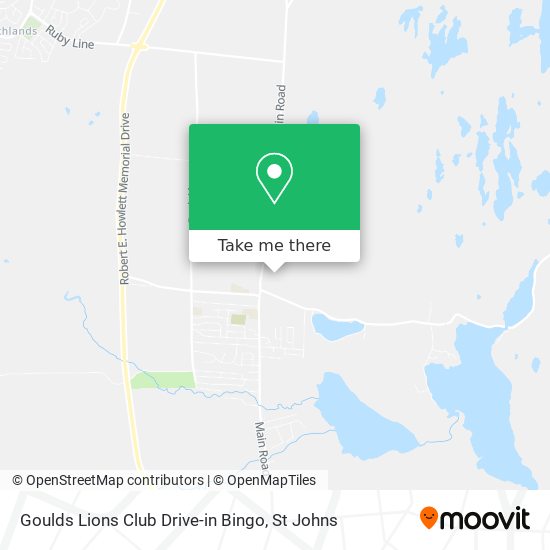 Goulds Lions Club Drive-in Bingo map