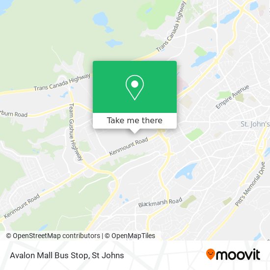 Avalon Mall Bus Stop plan