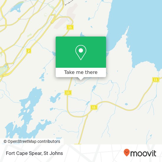 Fort Cape Spear map