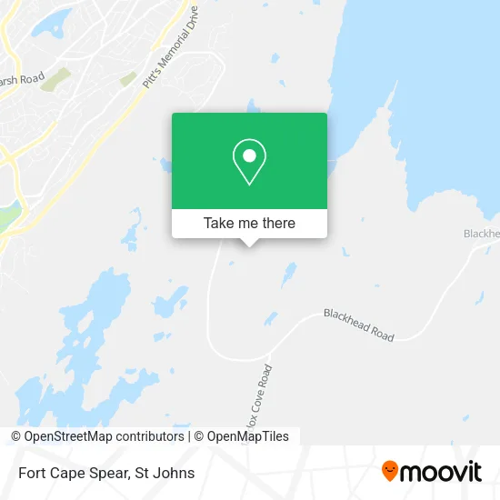 Fort Cape Spear map