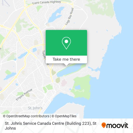 St. John's Service Canada Centre (Building 223) map