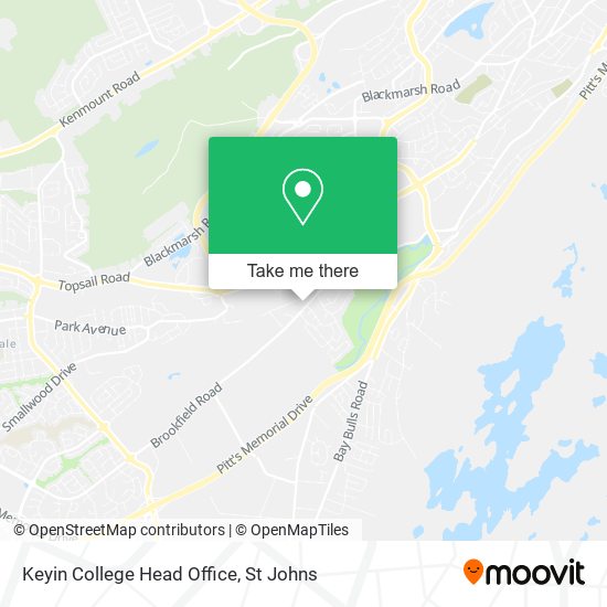 Keyin College Head Office map