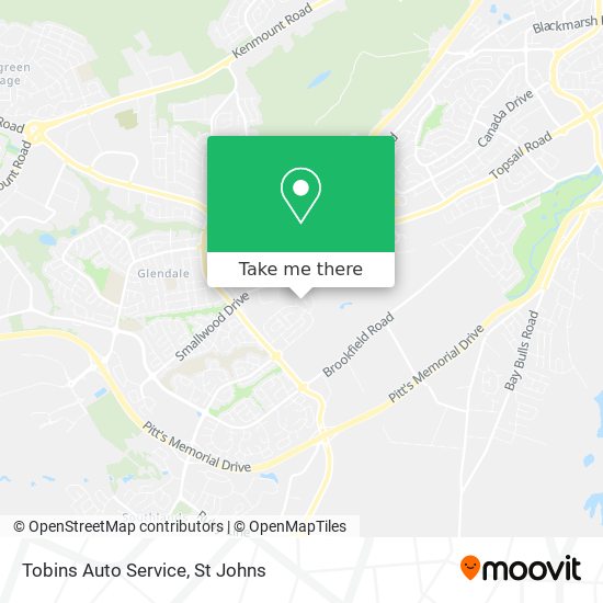 Tobins Auto Service map