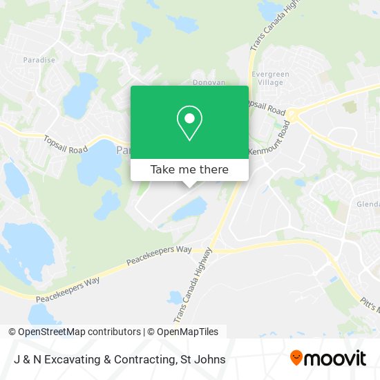 J & N Excavating & Contracting map