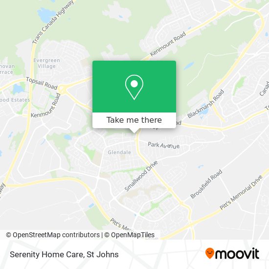 Serenity Home Care map