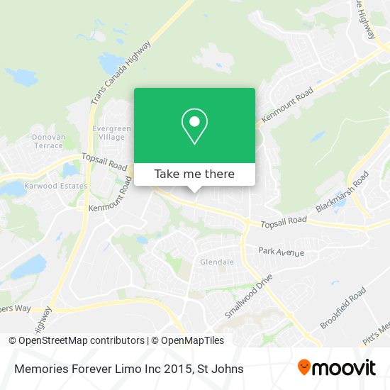 Memories Forever Limo Inc 2015 map