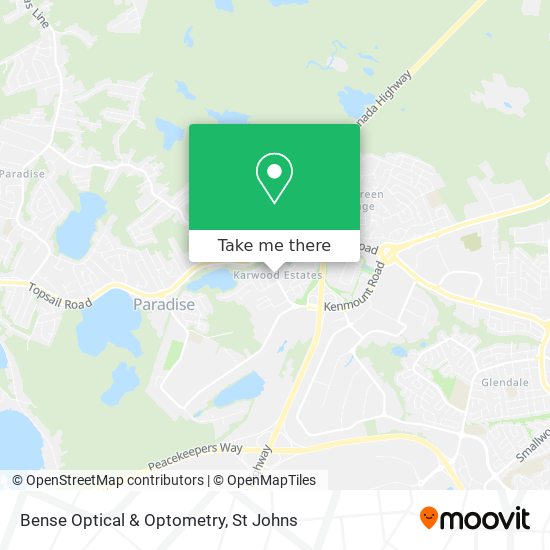 Bense Optical & Optometry map