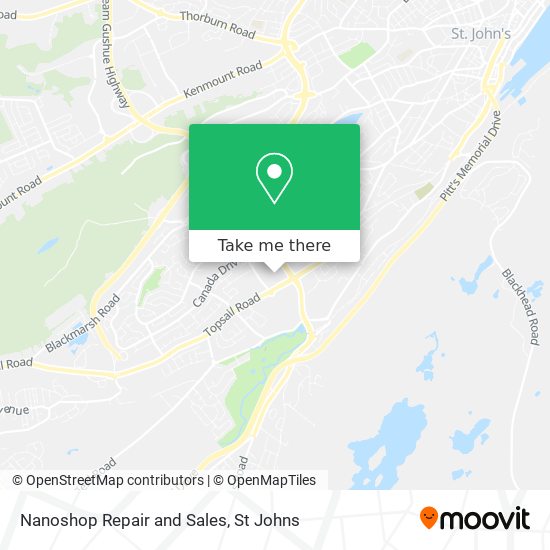 Nanoshop Repair and Sales map