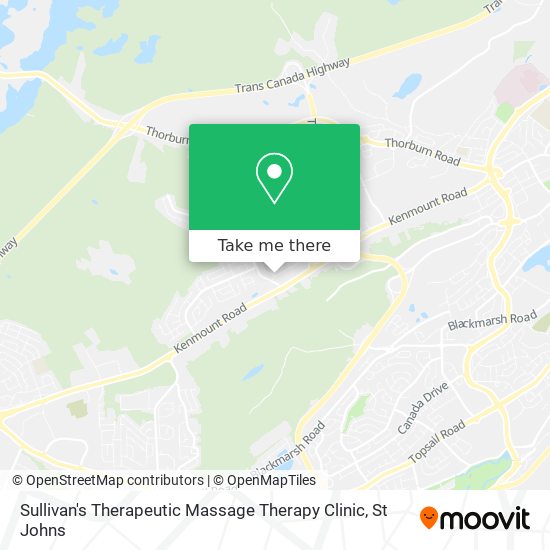 Sullivan's Therapeutic Massage Therapy Clinic map