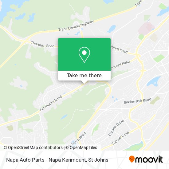 Napa Auto Parts - Napa Kenmount map