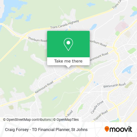 Craig Forsey - TD Financial Planner map