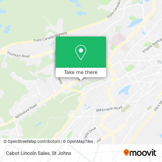 Cabot Lincoln Sales map