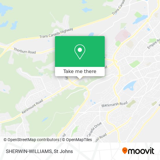 SHERWIN-WILLIAMS map