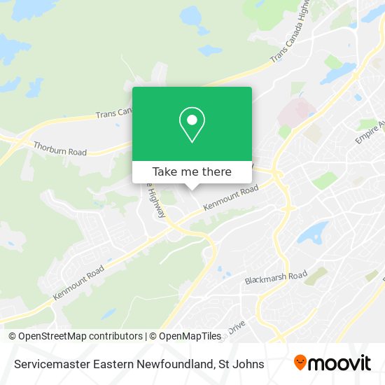 Servicemaster Eastern Newfoundland map