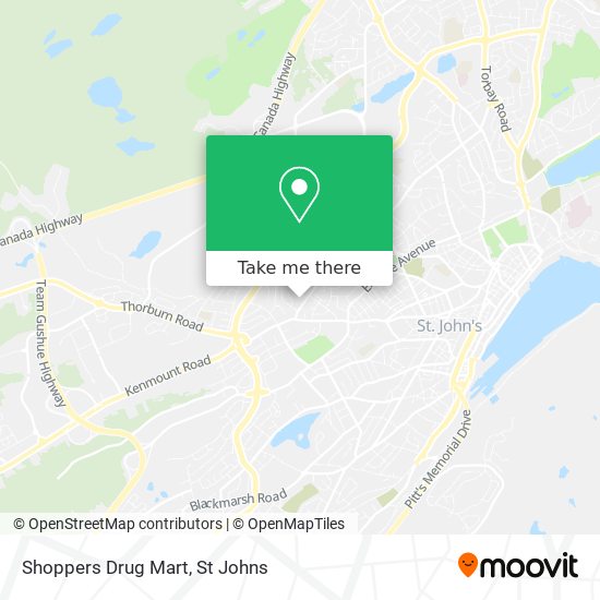 Shoppers Drug Mart map