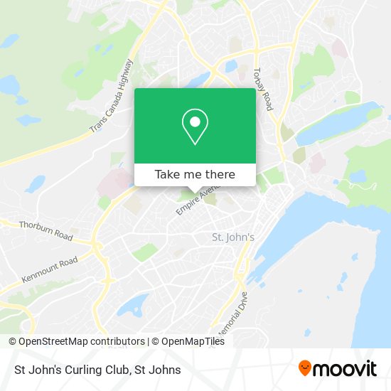 St John's Curling Club map