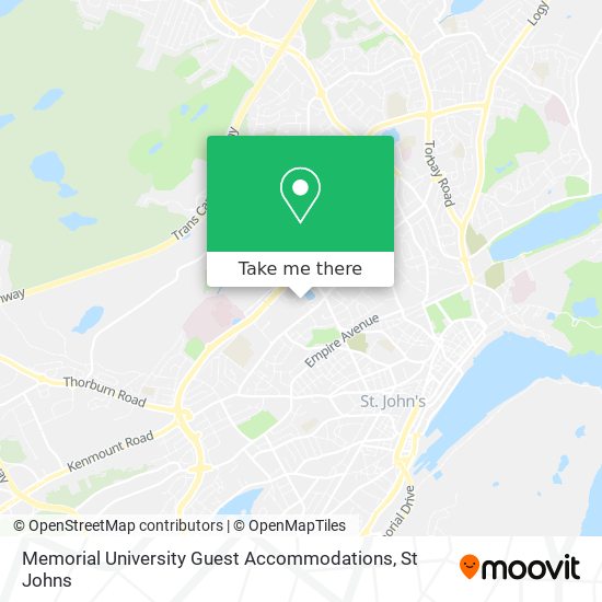Memorial University Guest Accommodations plan