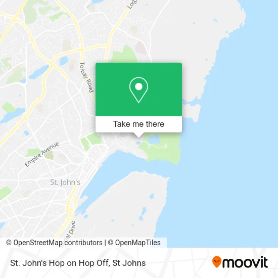 St. John's Hop on Hop Off map
