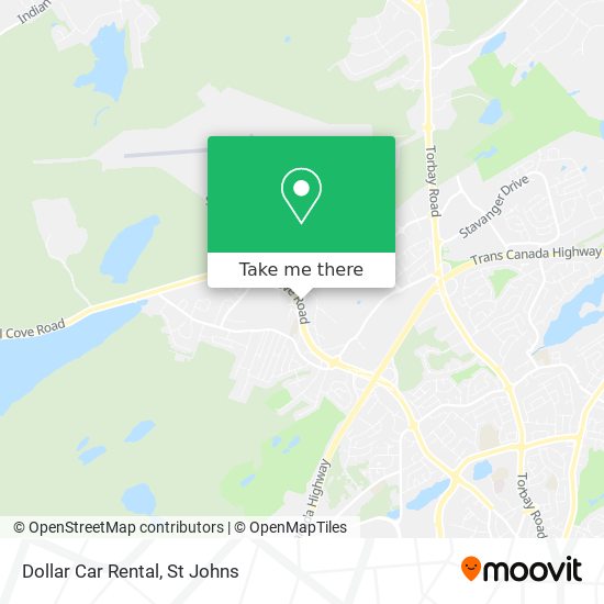 Dollar Car Rental map