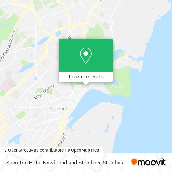 Sheraton Hotel Newfoundland St John s plan