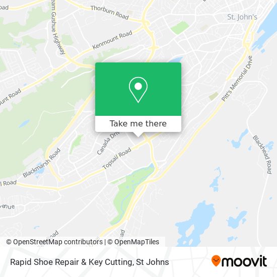 Rapid Shoe Repair & Key Cutting map