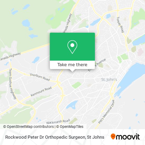 Rockwood Peter Dr Orthopedic Surgeon map