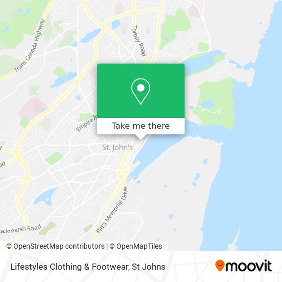 Lifestyles Clothing & Footwear map