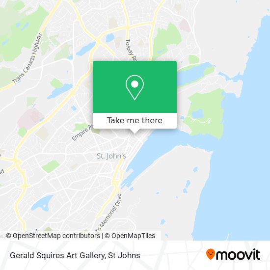 Gerald Squires Art Gallery map