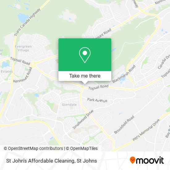 St John's Affordable Cleaning map