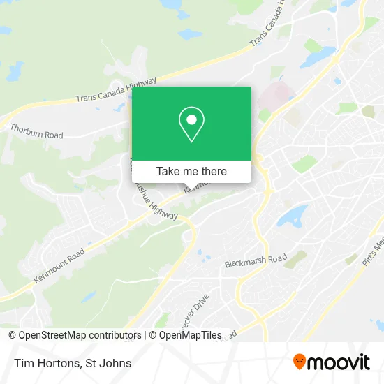 Tim Hortons map