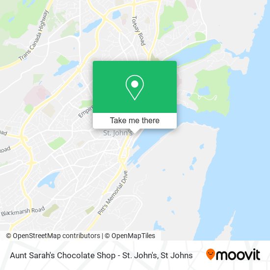 Aunt Sarah's Chocolate Shop - St. John's plan