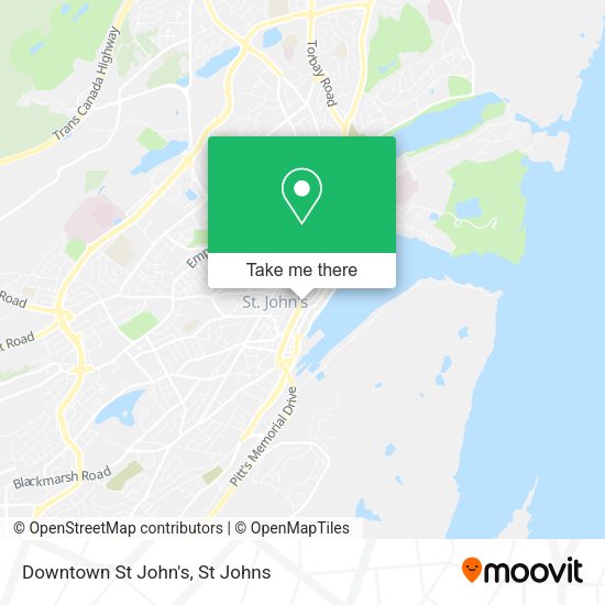Downtown St John's map