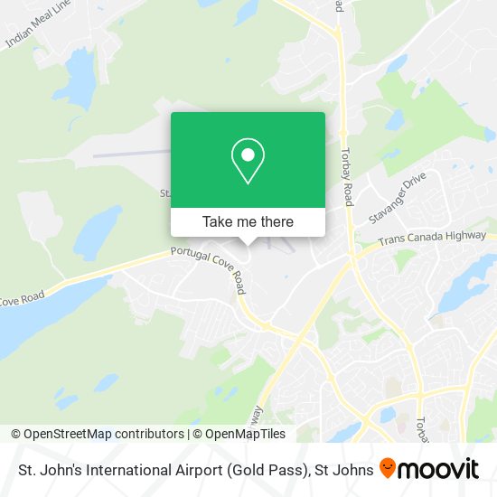 St. John's International Airport (Gold Pass) map