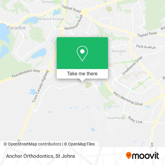 Anchor Orthodontics map