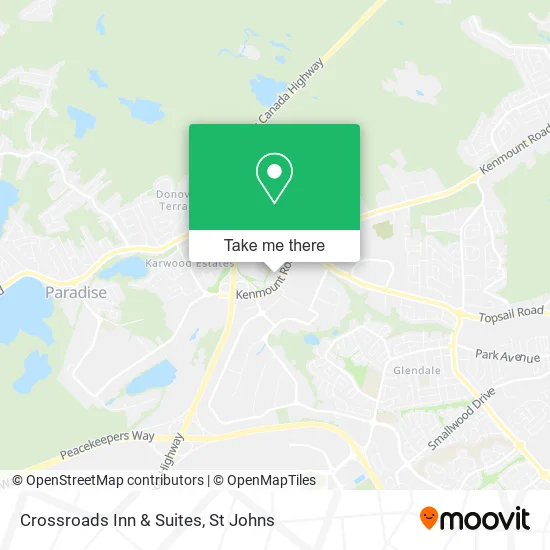 Crossroads Inn & Suites map