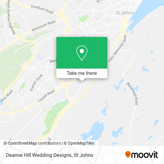 Deanne Hill Wedding Designs map