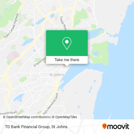 TD Bank Financial Group map