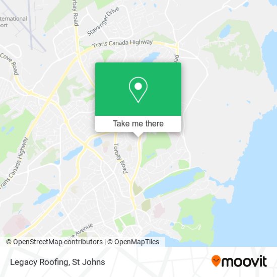 Legacy Roofing map