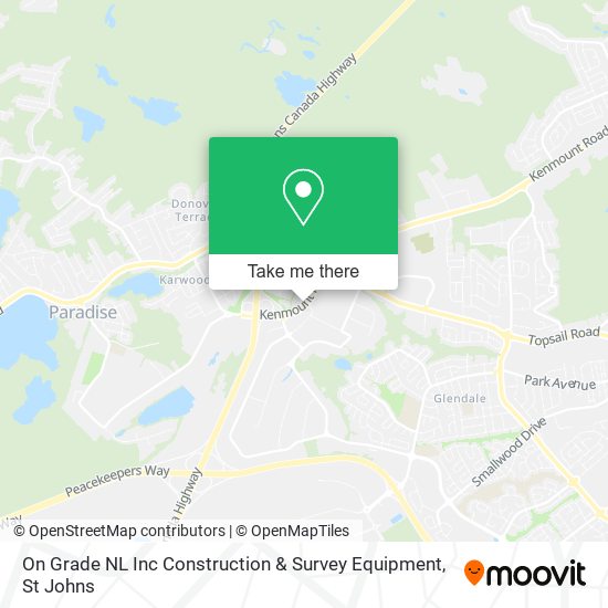 On Grade NL Inc Construction & Survey Equipment map